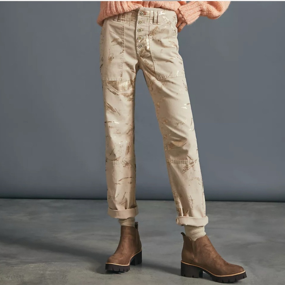 NWT ANTHROPOLOGIE  Women's Tan Jeans
